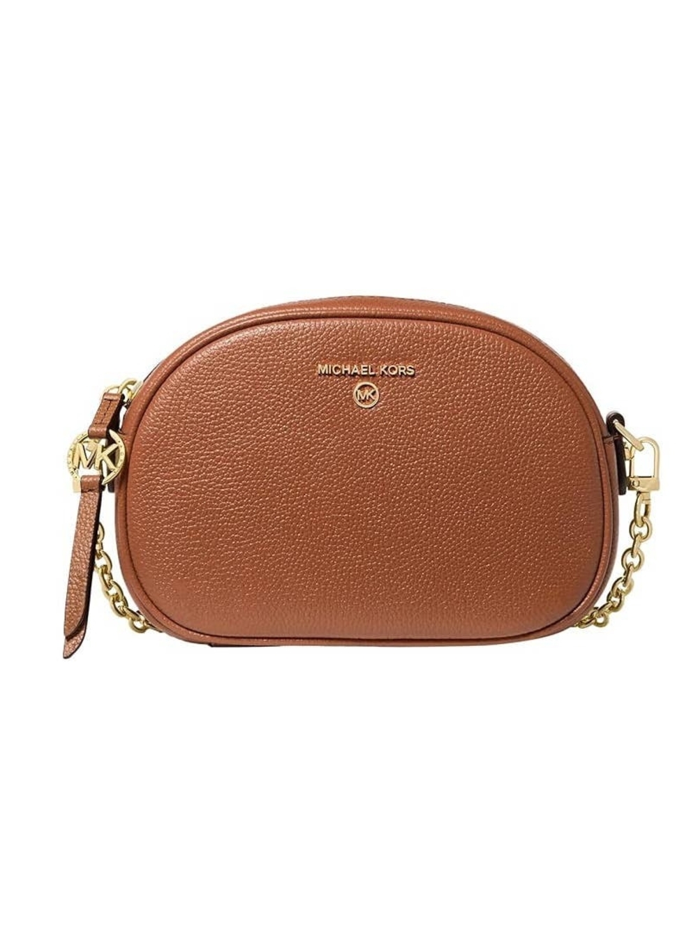Michael Kors Cognac Pebbled Leather Crossbody Bag NWOT